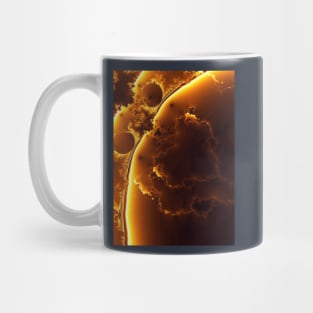 golden fractal Mug